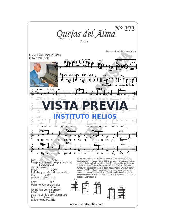 Vista previa de Quejas del Alma